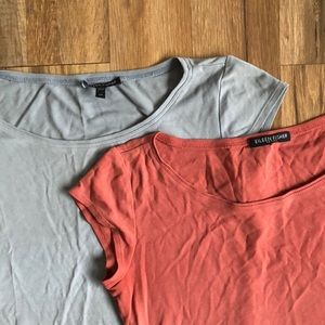 Lot of 2 Eileen Fisher XS 100% Silk Tops